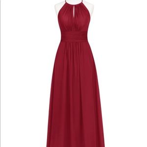 Azazie Bonnie dress - Burgandy